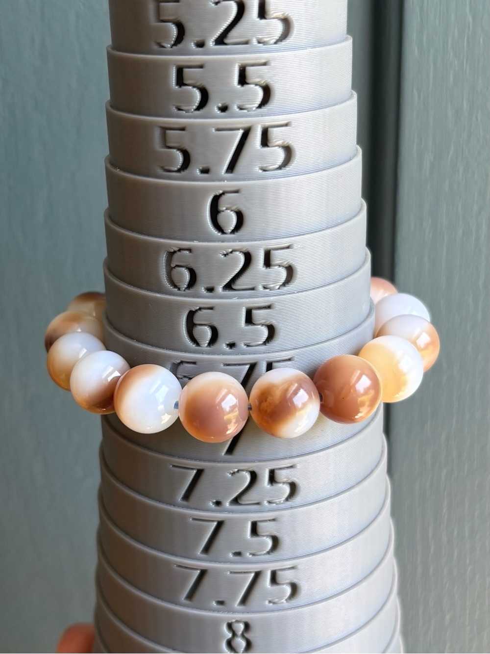 Montana Agate Crystal Bracelet 12mm - Picture 7 of 7